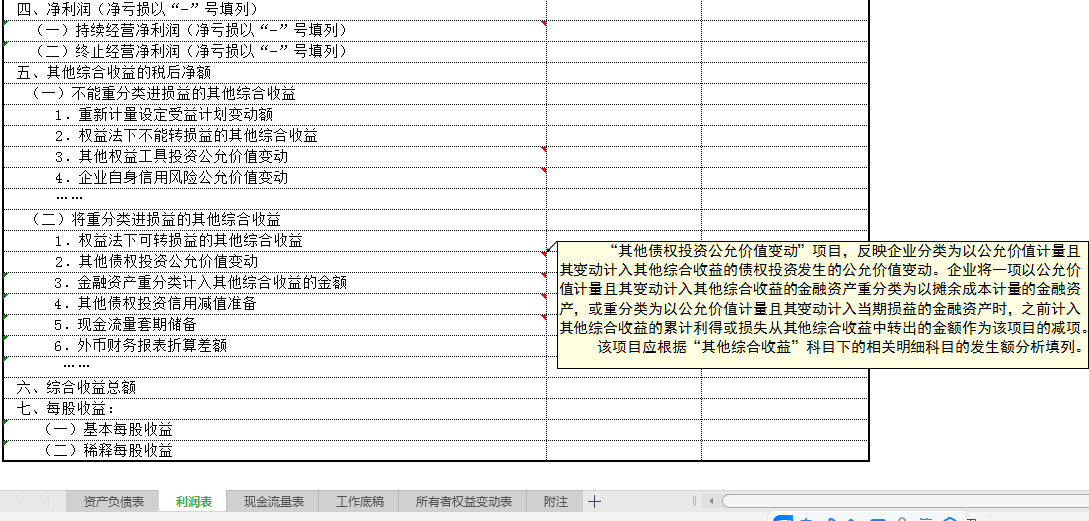2022执行新准则，企业财务报表格式及填写说明附可视化模板，套用