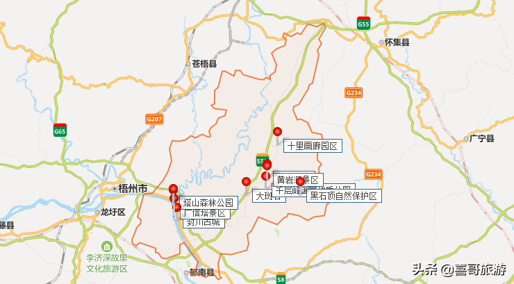 肇庆江滨公园路线图图片