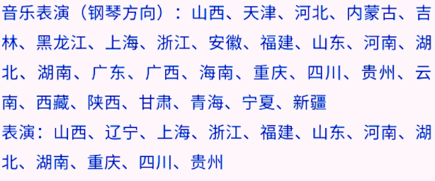艺考生看过来收藏好！186所大学采取统考成绩招生艺术类专业
