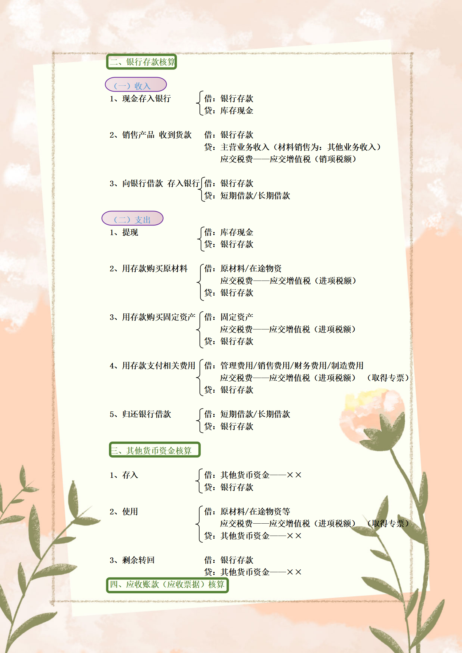 “鬼才”会计王姐，把330个会计分录分类汇总，真的是好记又好用