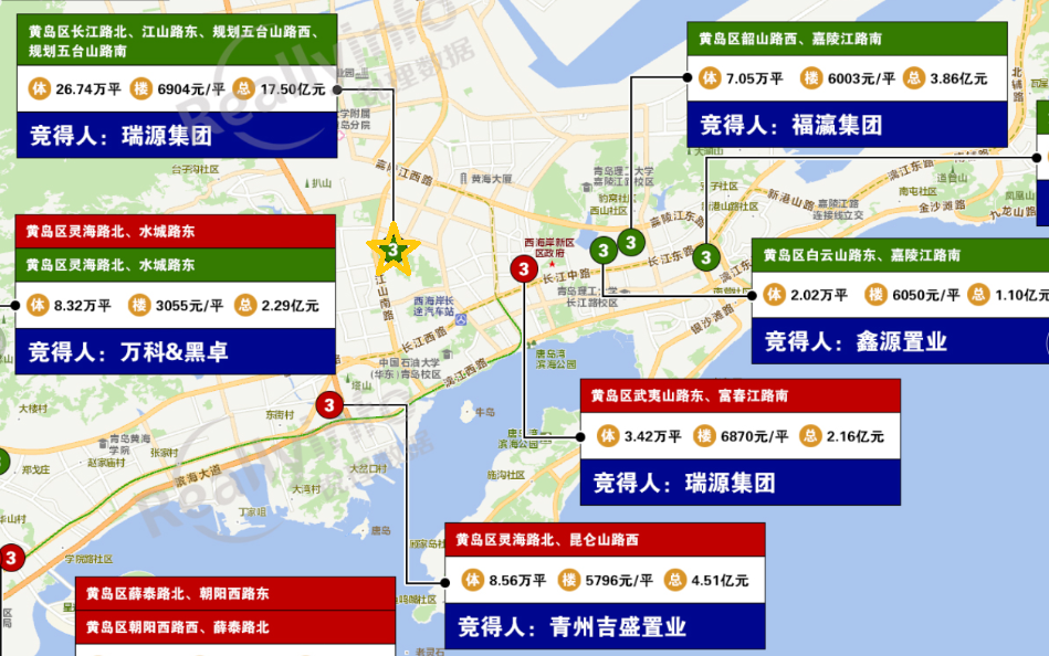 青岛土拍大幕落下｜寒冬过后 2022楼市谁值得期待？