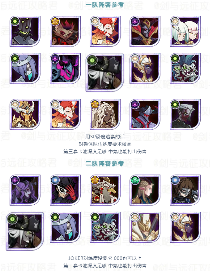 「活动向」本期诅咒梦境 荒火骑士 阵容变动参考&新奇境奖励一览