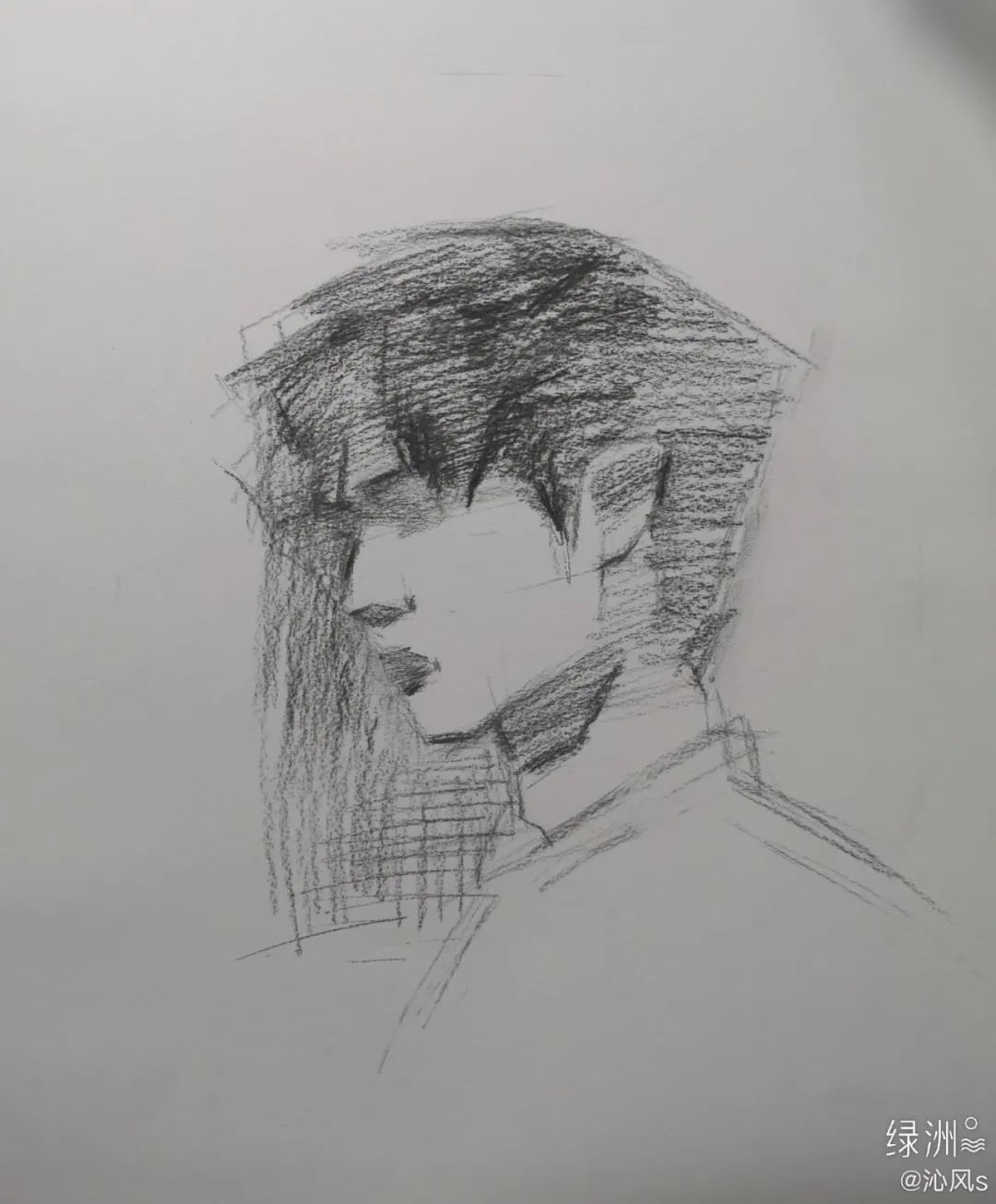 画皮画骨难画魂，她用木炭把明星画活了，王一博鞠婧祎眼神看醉了