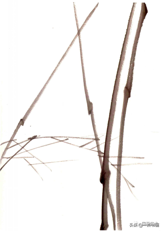 墨竹图竹枝画法（墨竹的详细步骤画法分享）