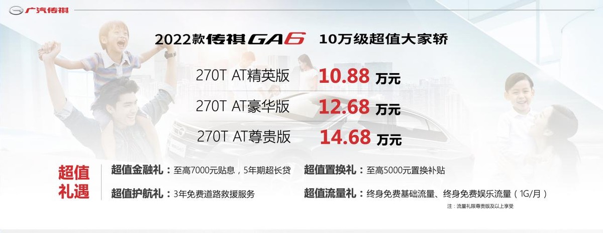 10.88-14.68萬，越級配置等你來享，2022款傳祺GA6煥新上市