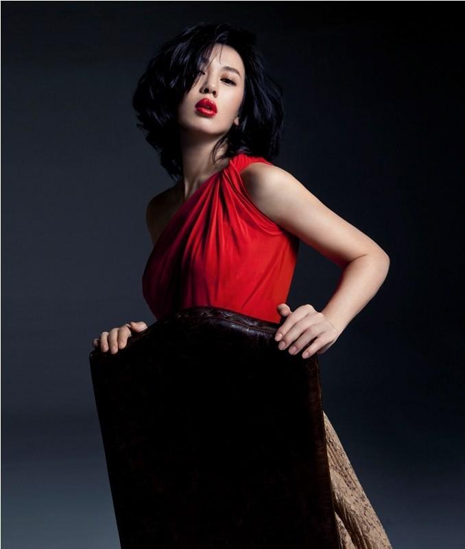 赵雅芝、高圆圆、贾静雯、余男、林青霞，同是红裙，韵味各不相同