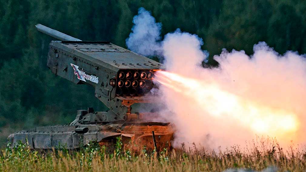 ����˹ʹ���˽����ں˵�������-TOS-1A Solntsepek���ͻ���������