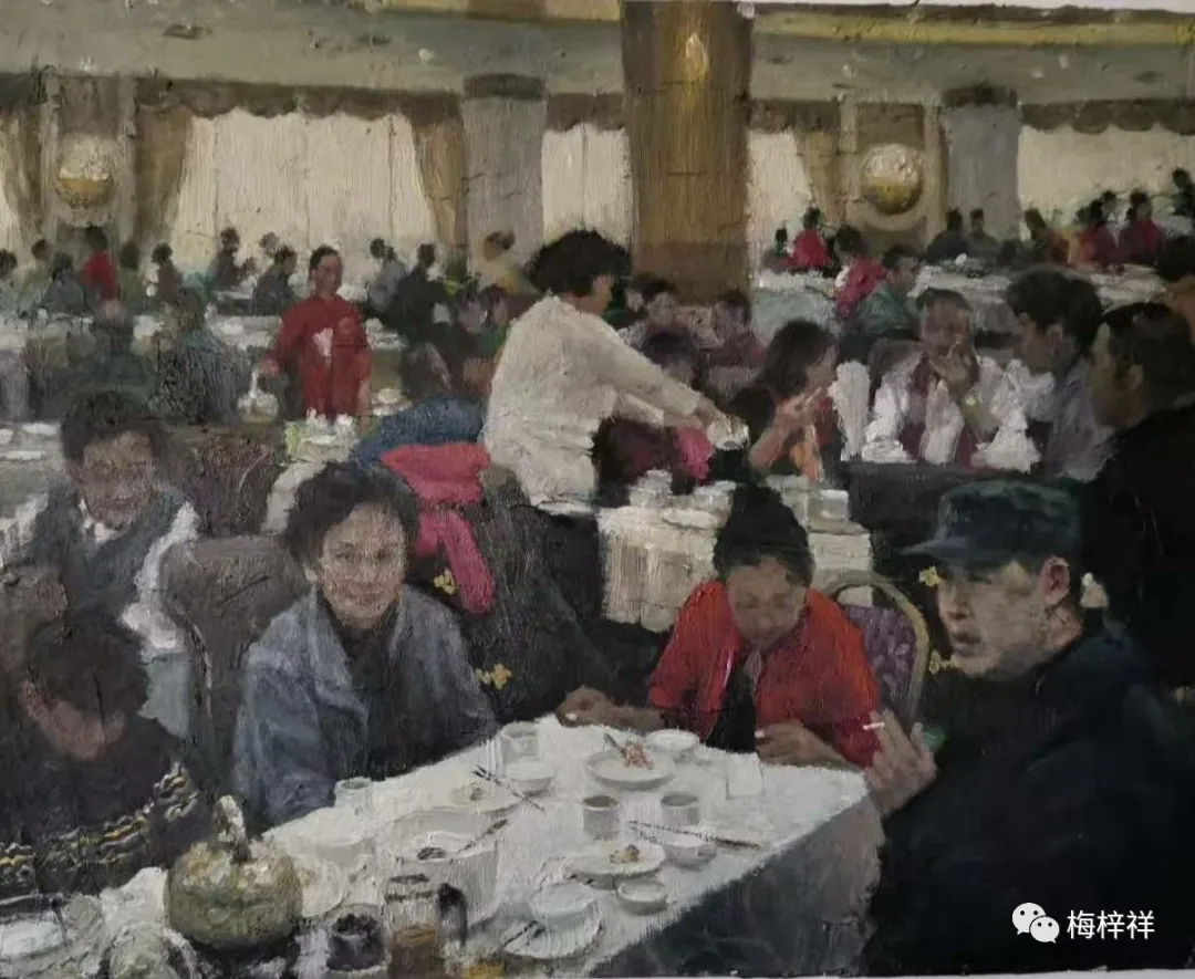 李杰的版画被选为美院“教材”原创 梅梓祥