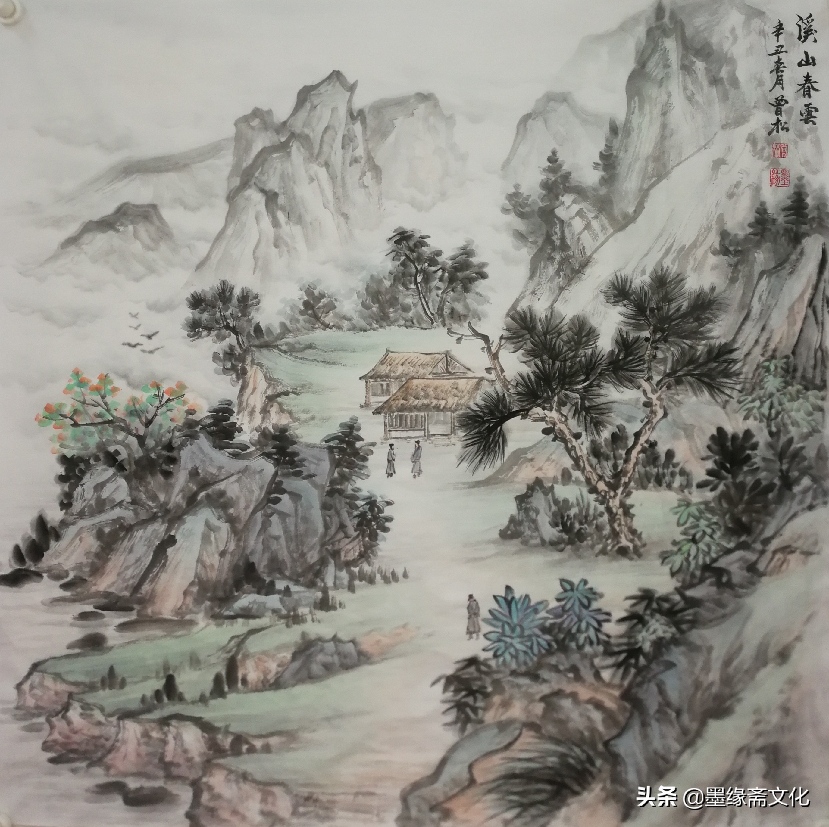 曾松山水画 - 融汇南北绘画风格 大气雄浑不失清新高雅