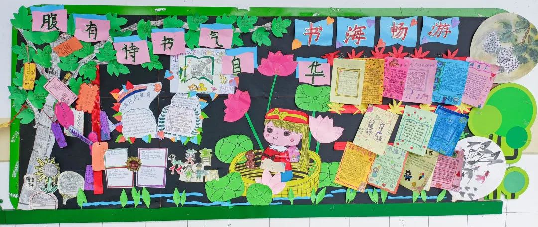 成都市双流区黄甲小学举行读书节之阅读展板评比活动