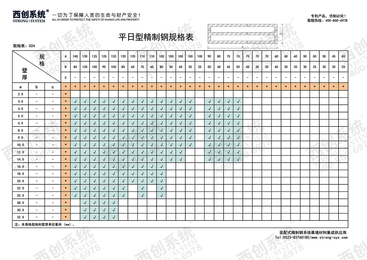 西创系统平日型精制钢点式梅花夹具幕墙系统(图11)