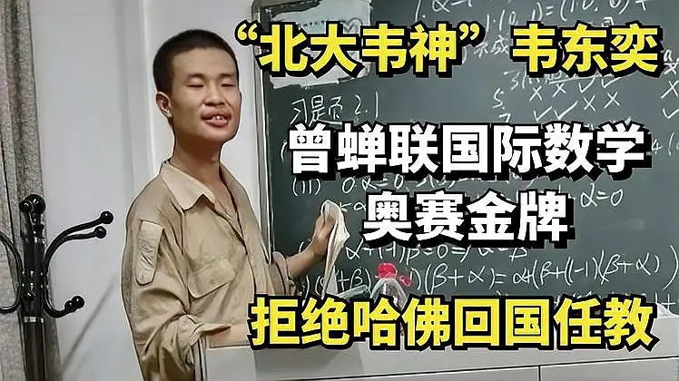 北大“黄金一代”数学大神，实力碾压韦东奕，如今齐聚麻省被嘲讽