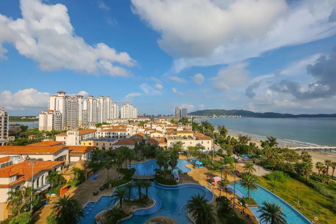 惠州双月湾畅玩沙滩 西班牙风情小镇打卡