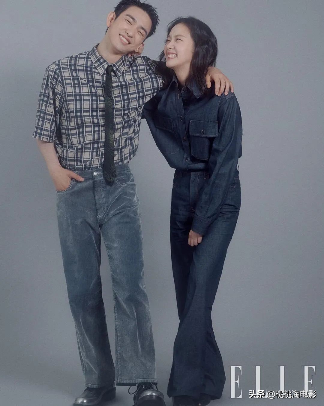 韩国女星金高银《ELLE》封面大片，烟熏妆羊毛卷酷劲十足