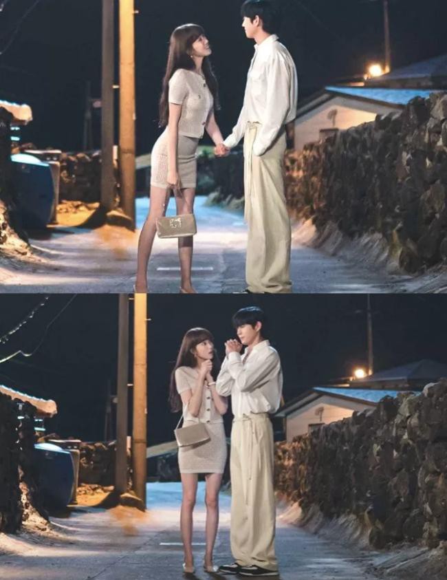 《流星》李圣经剧中穿搭优雅，两条腿就像平行线一样笔直