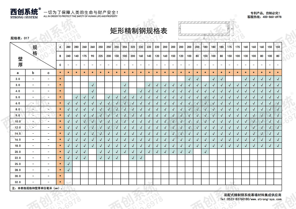 精制鋼(精致鋼)型材有哪些規(guī)格？- 西創(chuàng)系統(tǒng)(圖21)