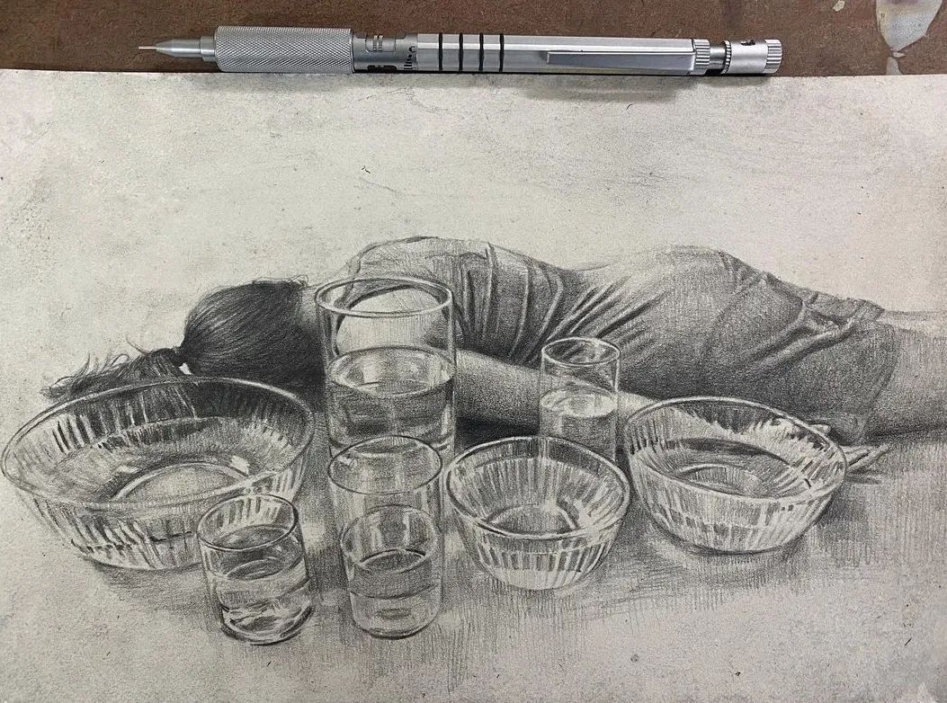 35张国外画家生动的素描作品，给画赋予灵魂