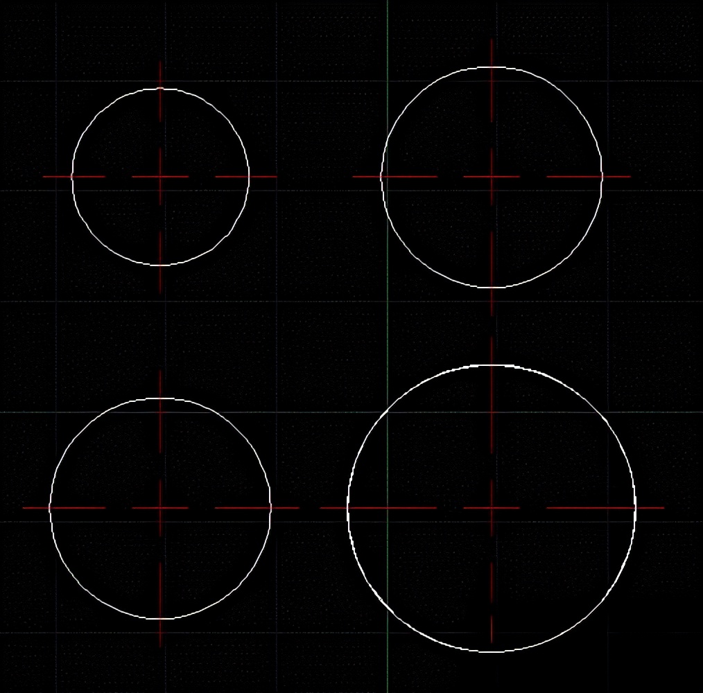 CAD中快速画多个圆的中心线的画法，简单高效，一步到位