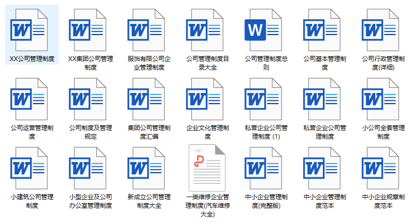 公司办公企业管理制度范本，财务人事行政常用文档，拿来就用