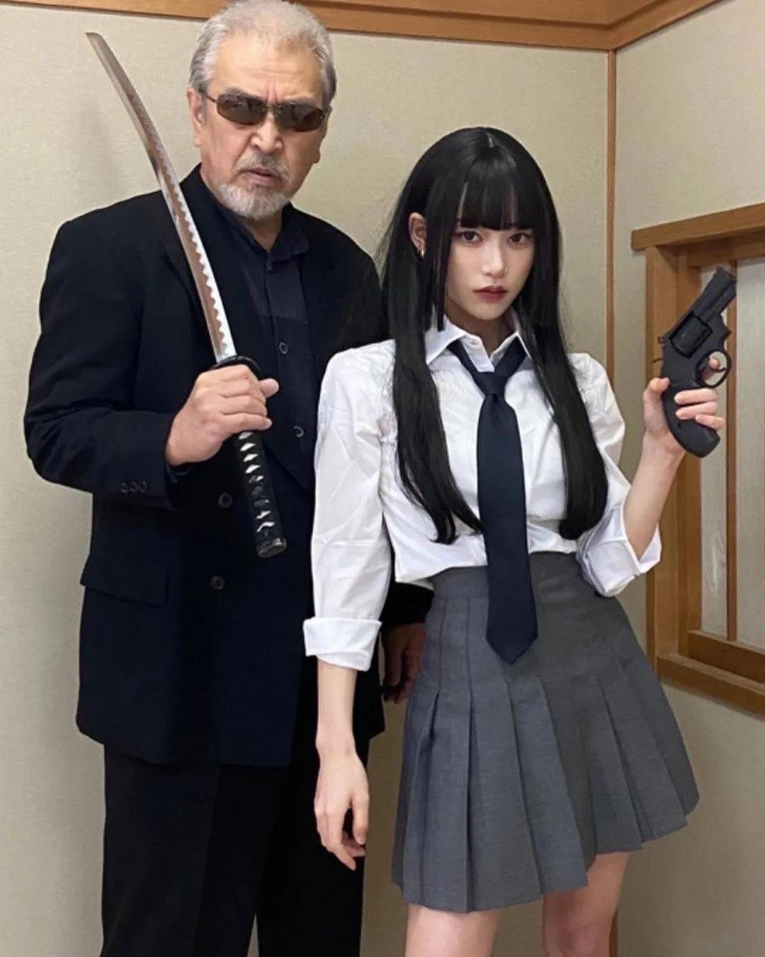 The Japanese father-daughter Cosplay