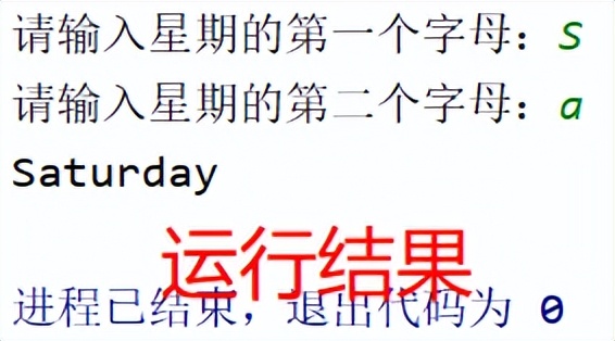 「Python条件结构」嵌套if：根据星期英文字母输出相应的星期