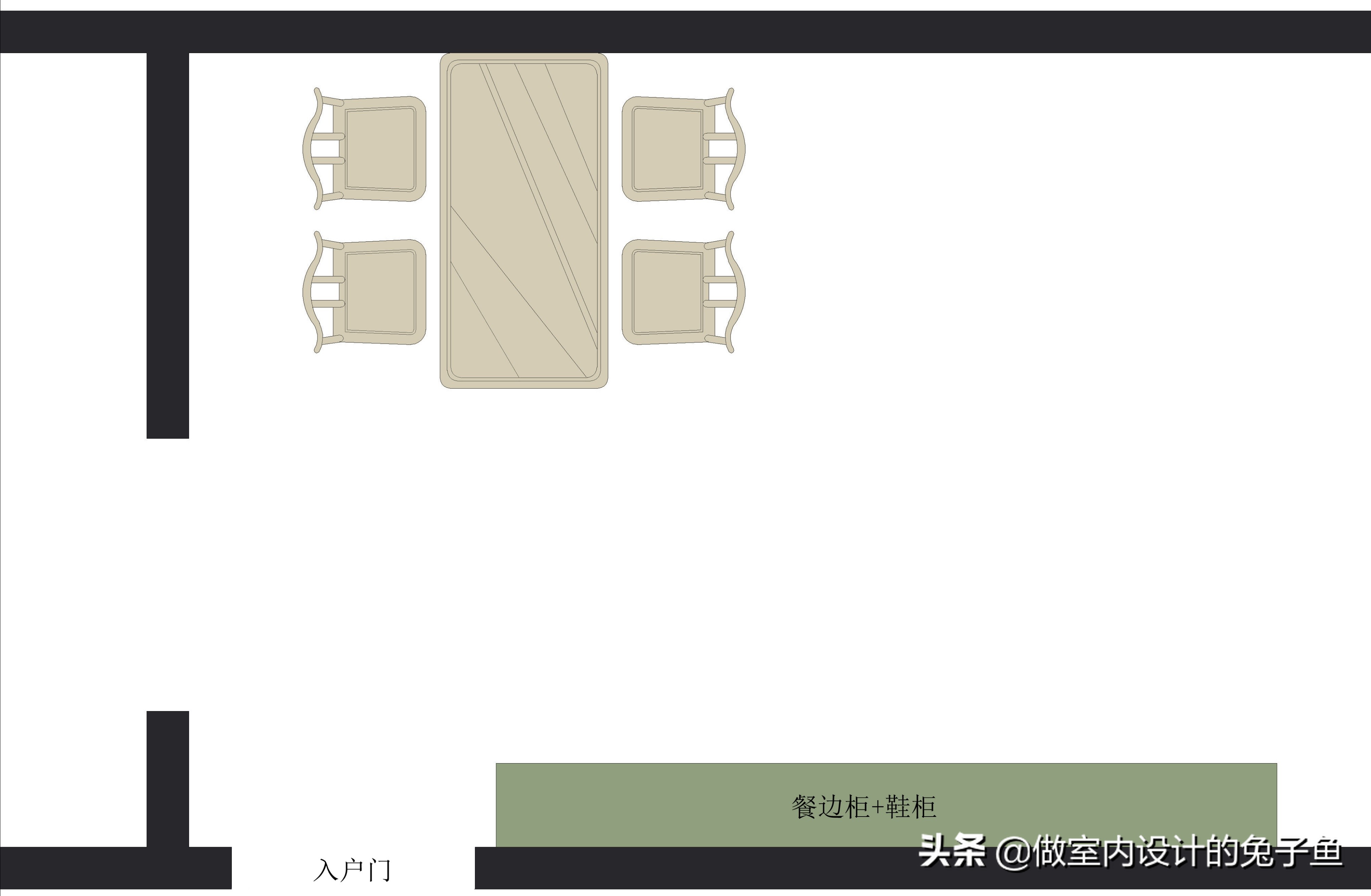 进门就是餐厅，没有玄关，餐边柜+鞋柜的“一体柜”怎么做更好