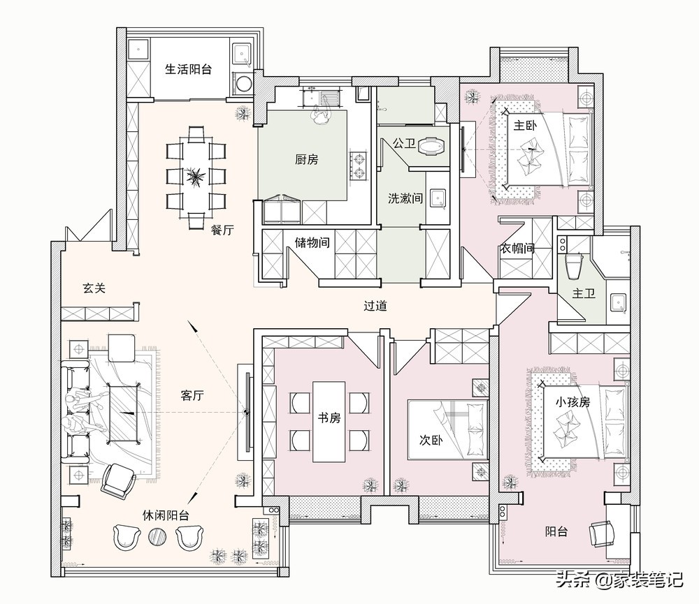 长沙70后夫妻，买180㎡四居室，装传统中式，看上去庄重，有品味