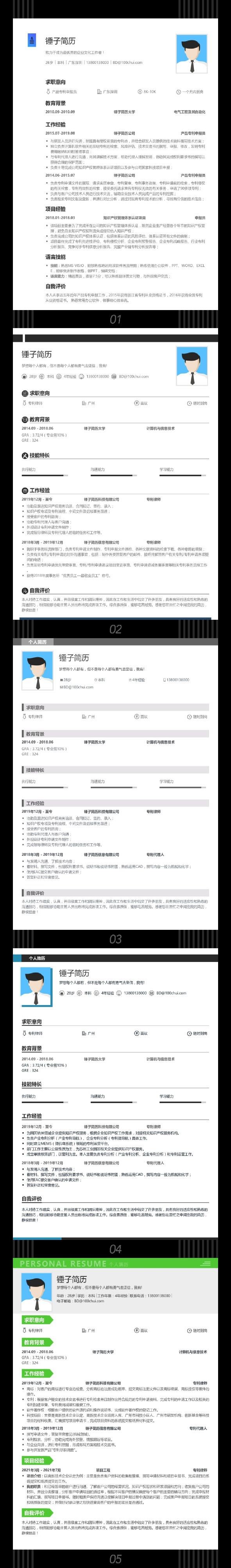 专利律师简历模板——在线制作