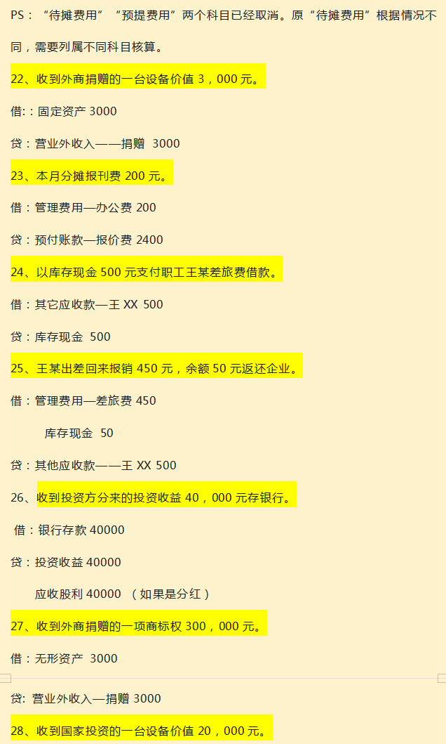 新手会计上岗必备：100个会计分录实操案例分享，收藏备用