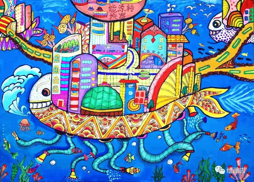 未来的世界绘画(未来的世界绘画简单)-我的快乐小窝