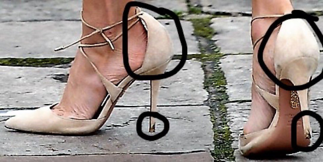 做代言人时顺走的高跟鞋，梅根还在拍订婚照时穿？网友：非常像