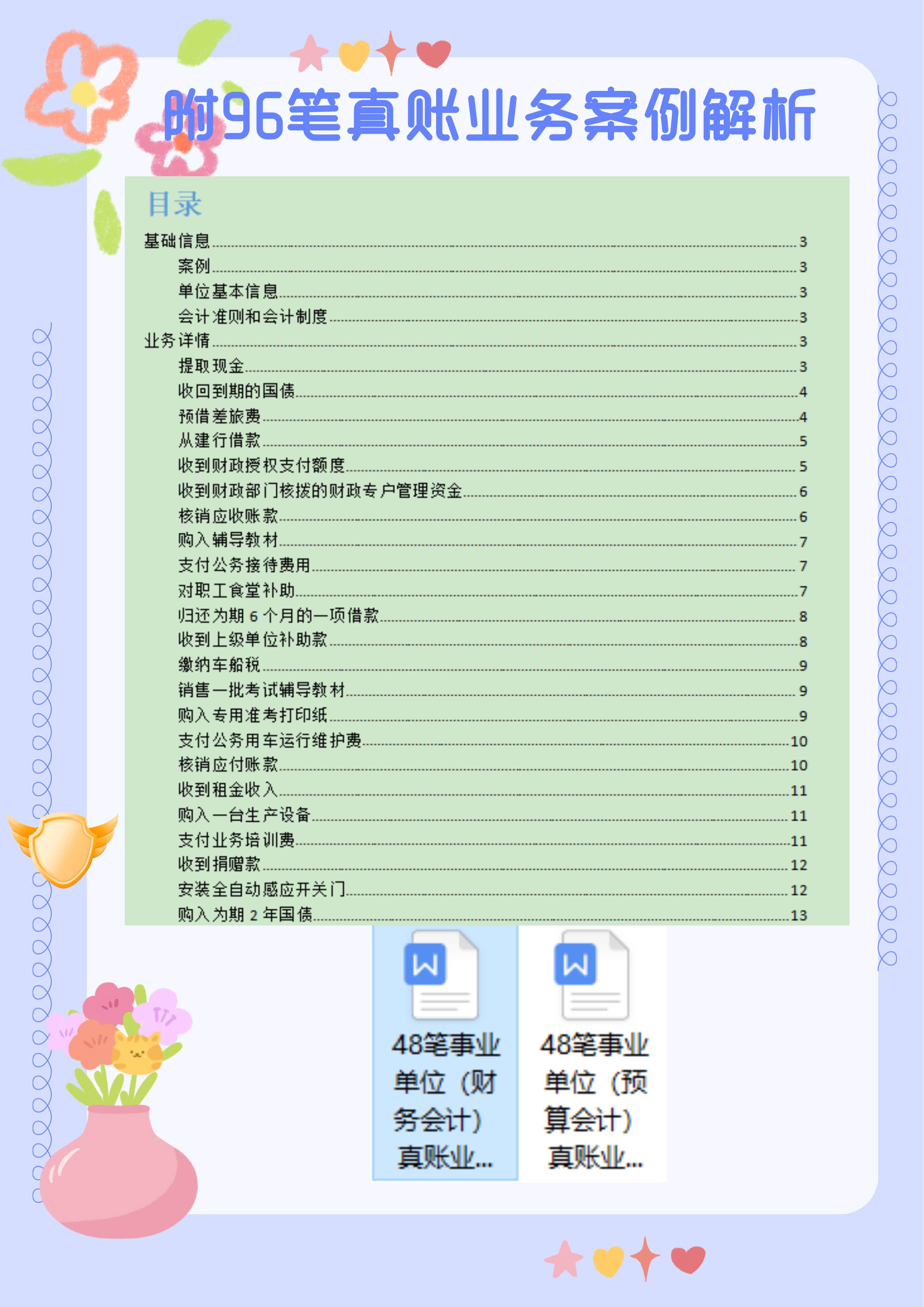 完整版！事业单位会计分录，附96笔真账业务案例解析