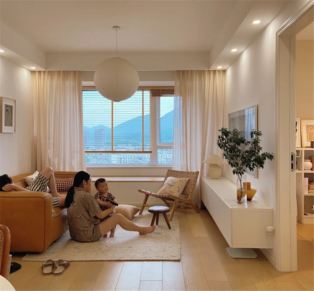 浙江一家三口买下89㎡小家，小三室格局紧凑，装修却温柔又舒适