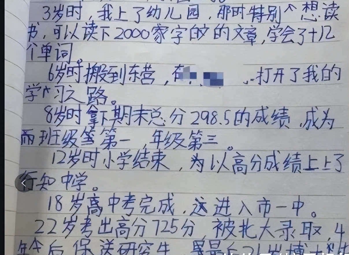 大学四年人生规划（小学生）