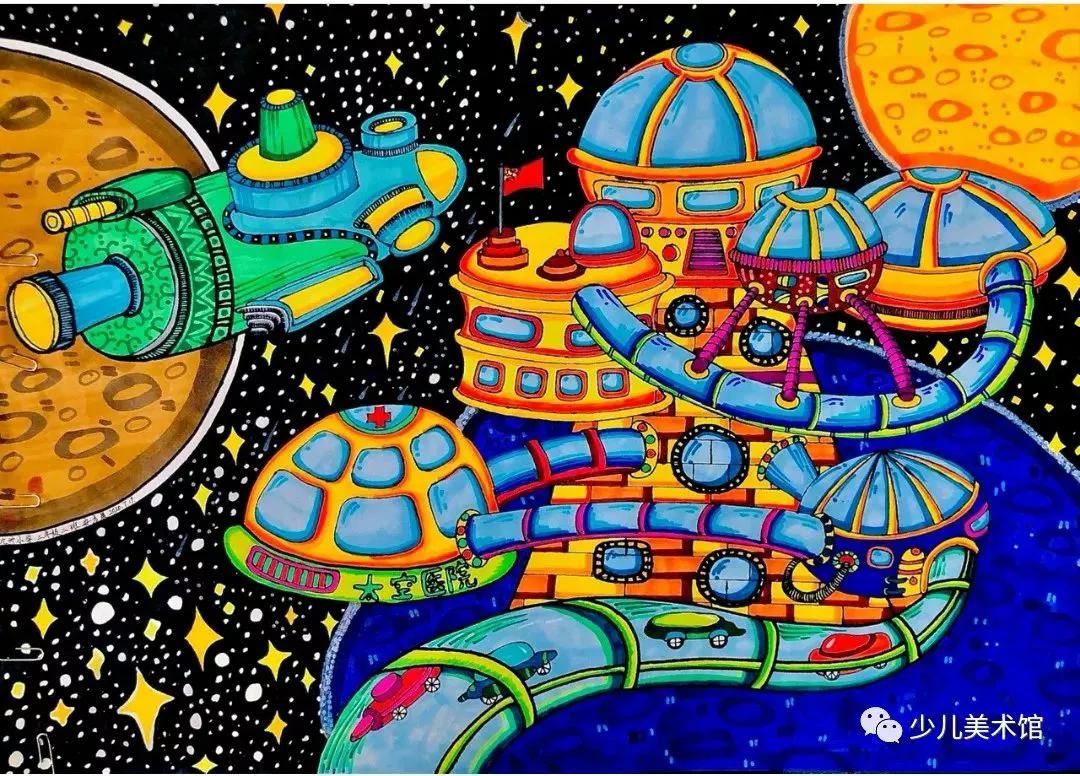 科幻画大赛获奖作品,提升孩子的创意思维!这个必须收藏备用