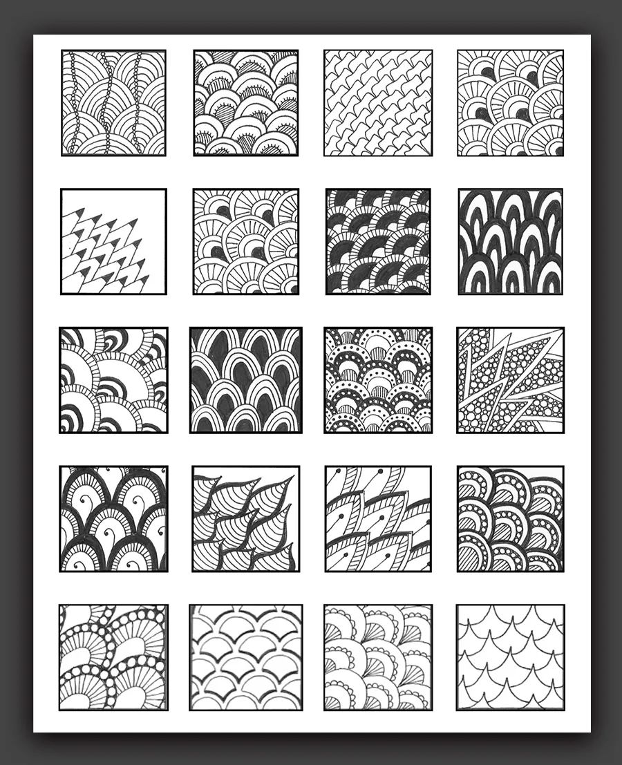 点,线,面是构成线描画的重要元素,那么如何将这些元素通过组合,变化