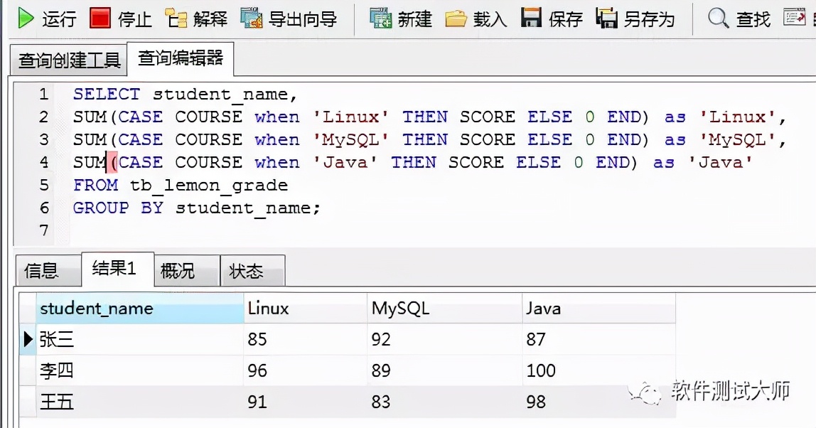 SQL 经典面试题 - 行列转换