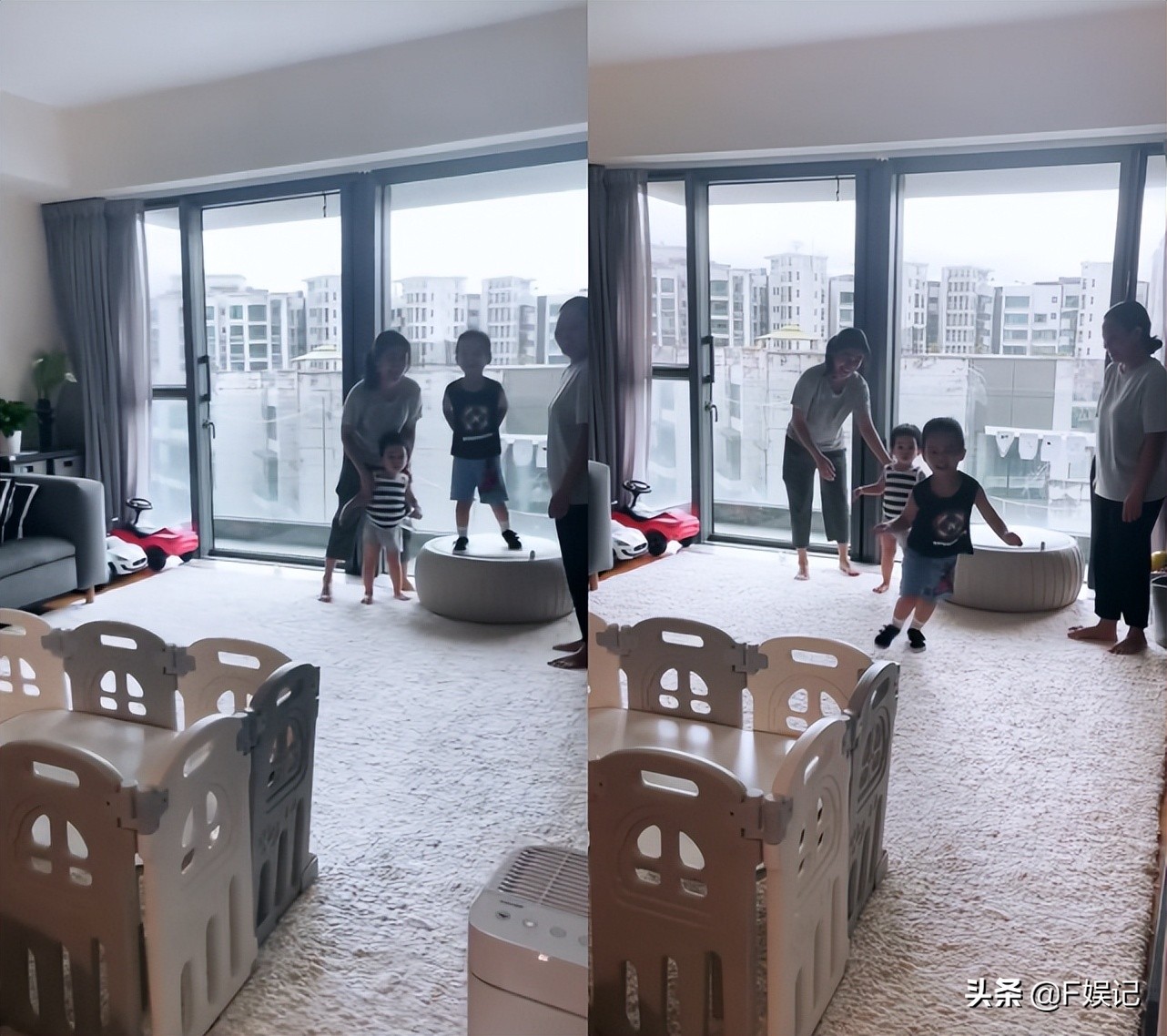 前TVB艺人陈智燊离家2个月突然回家 两个儿子看到爸爸后很开心