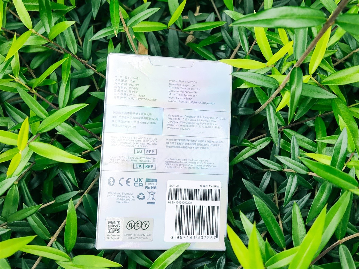 HiFi音效，电竞品质，QCY机甲款G1蓝牙耳机