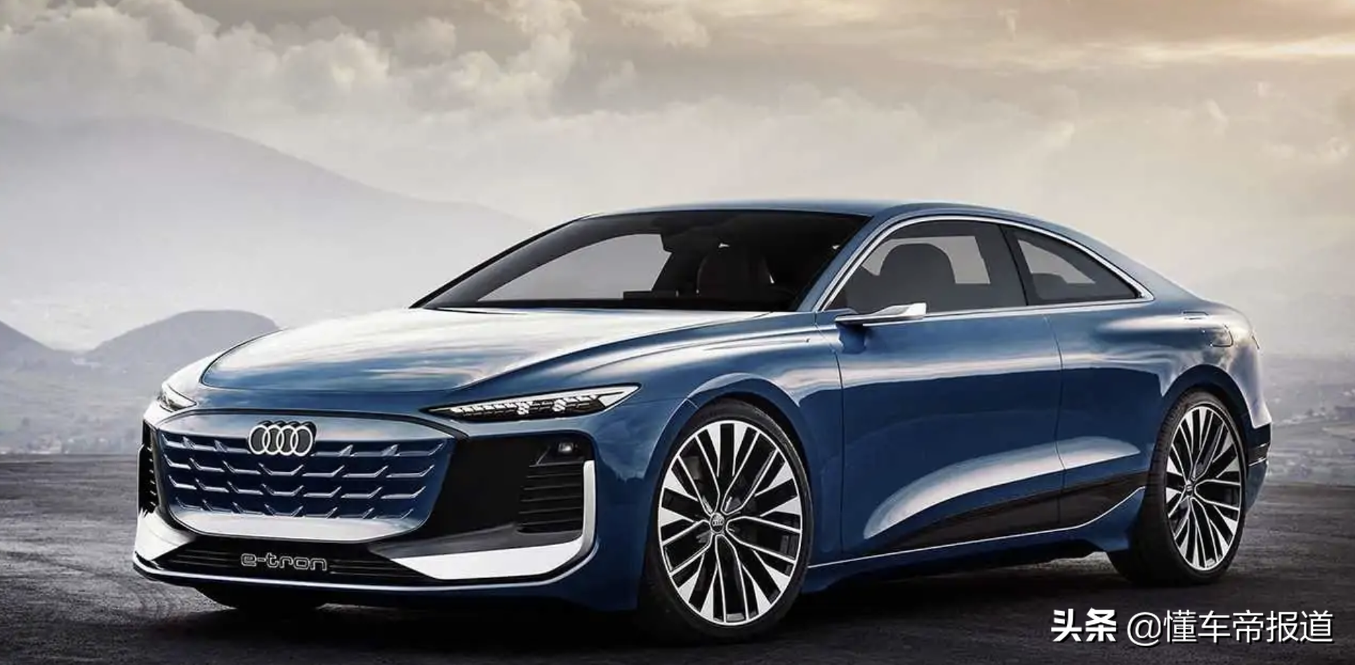 新车｜宝马i4、蔚来ET7对手来了，奥迪A5 Coupe e-tron渲染图曝光