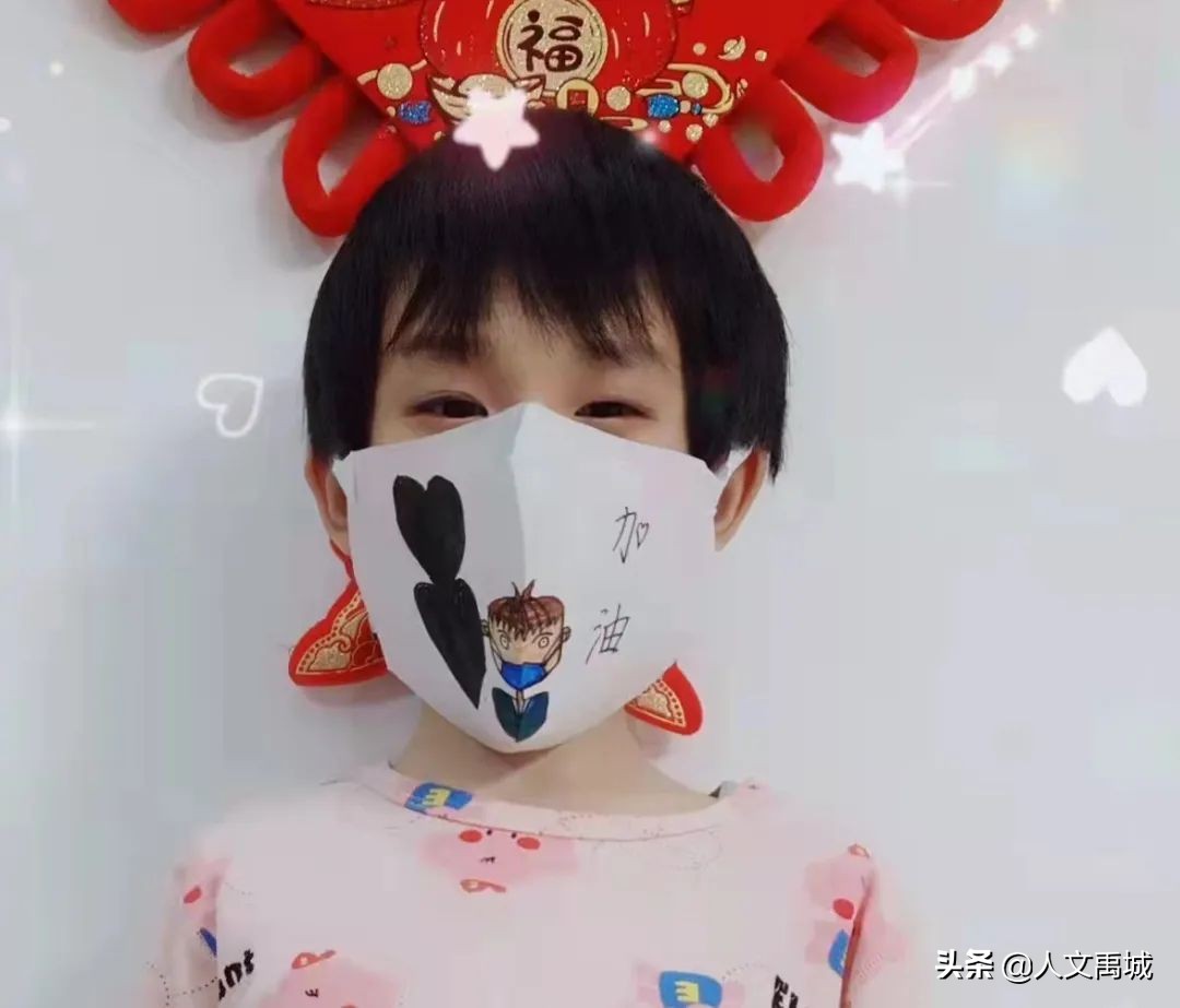 禹城市新湖小学抗疫美术作品