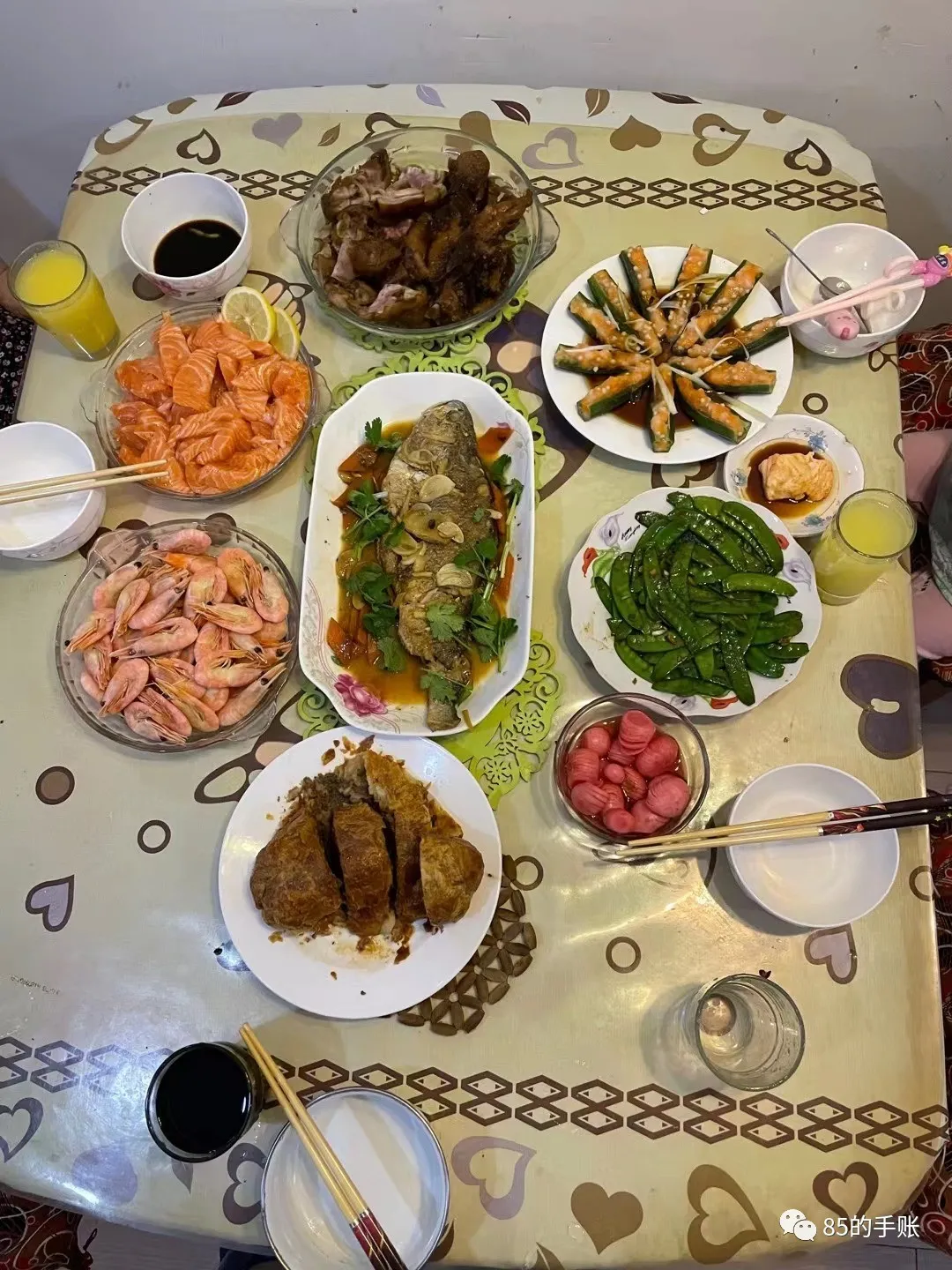 朋友圈年夜饭大合集