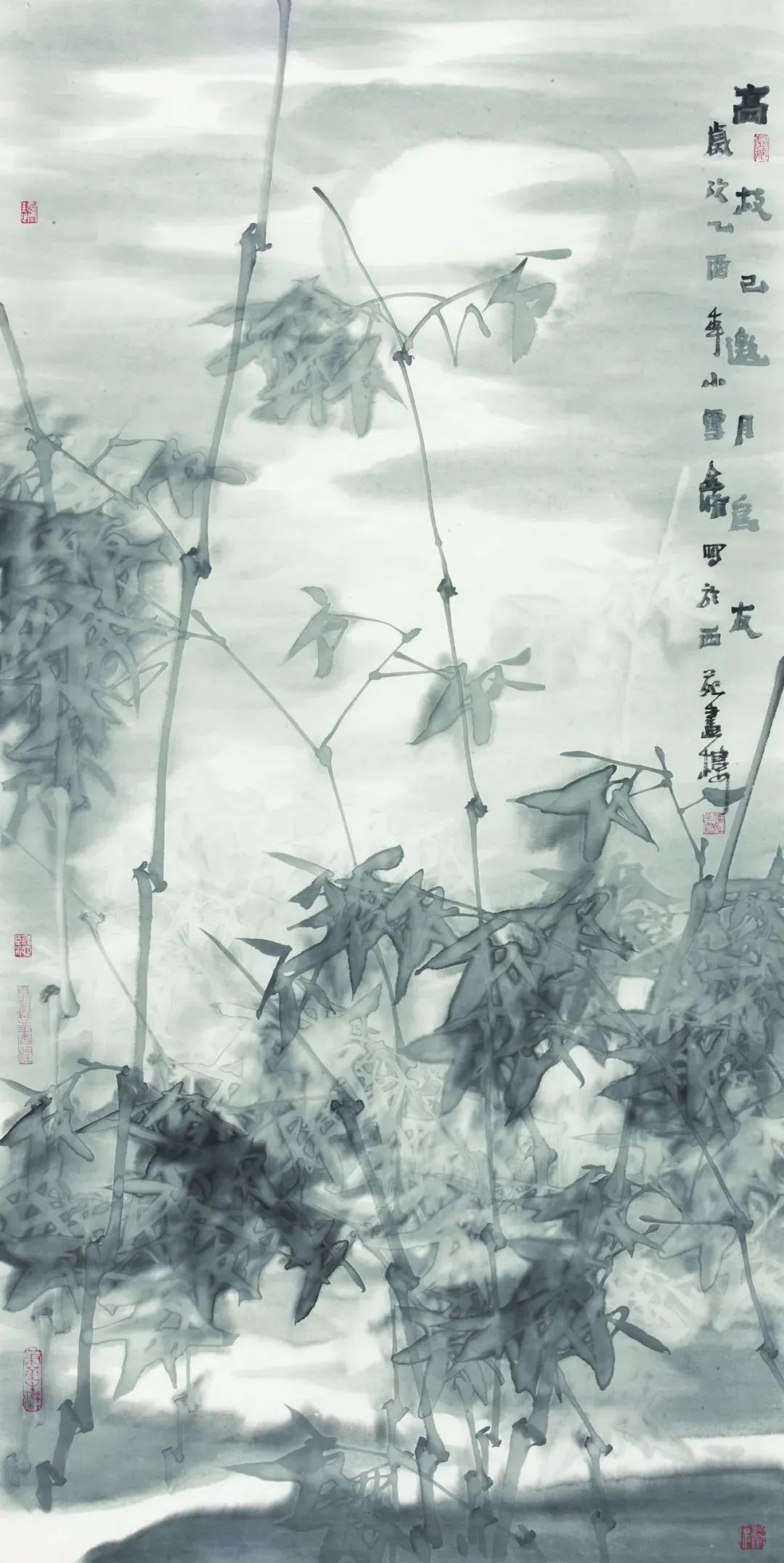 意境清远，笔墨雅洁的花鸟画