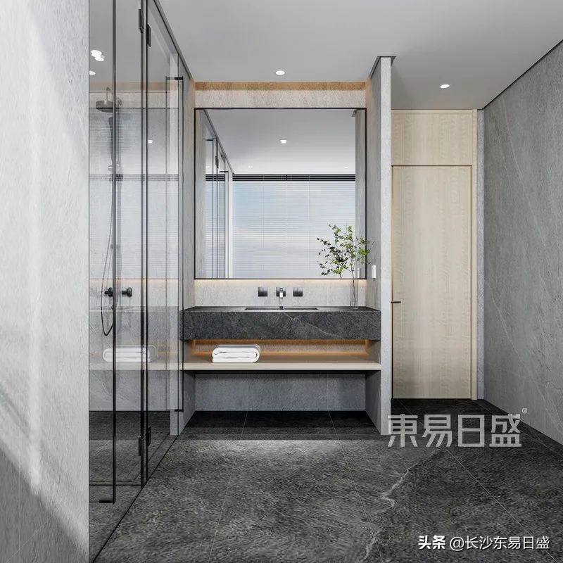 136㎡现代简约风，书房和客厅融为一体，增大整体视觉面积