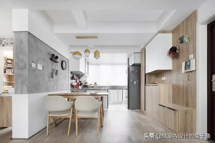 进门就是餐厅，没有玄关，餐边柜+鞋柜的“一体柜”怎么做更好