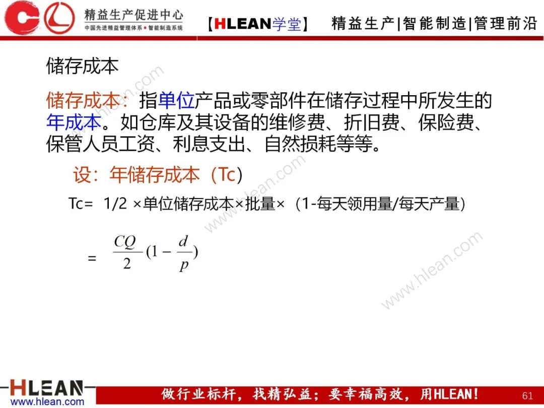 「精益学堂」成本控制原理概述