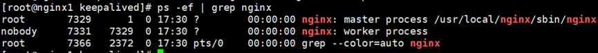 Nginx主備以及高可用架構
