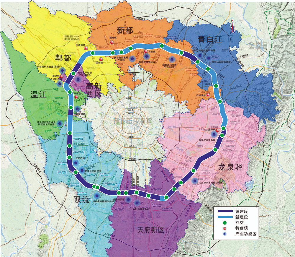 成都市交通运输局表示五环路全线里程长,投资大,按照"统一规划设计