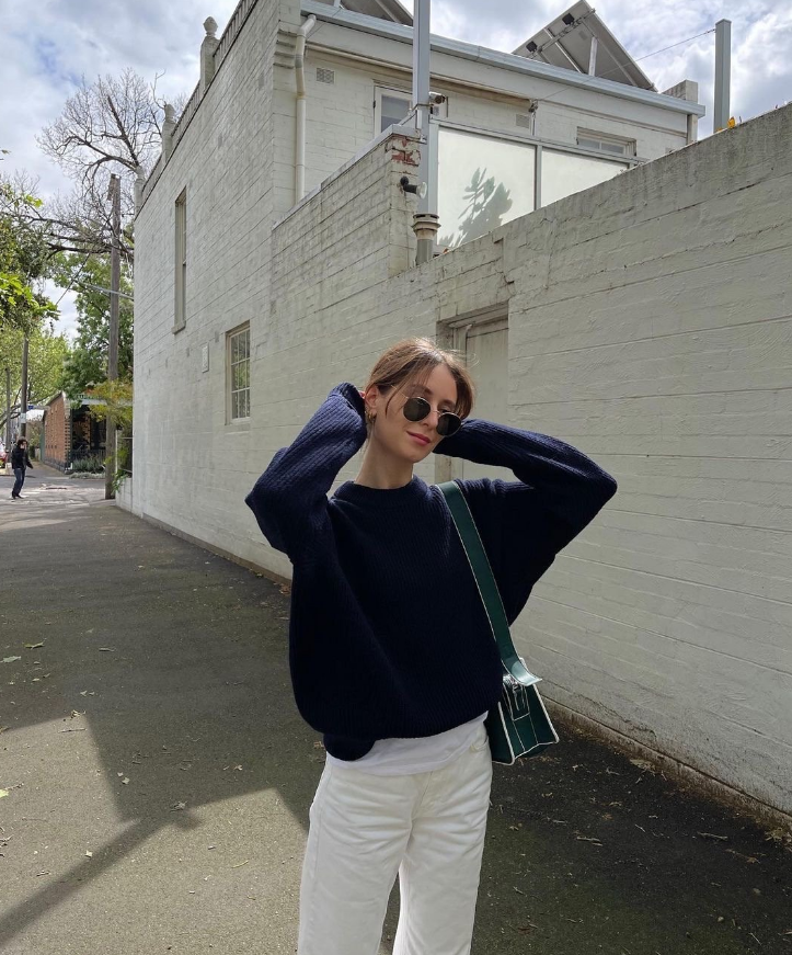 墨尔本博主Jessica Alizzi小个子女生穿搭风格 时髦随性的时尚feel