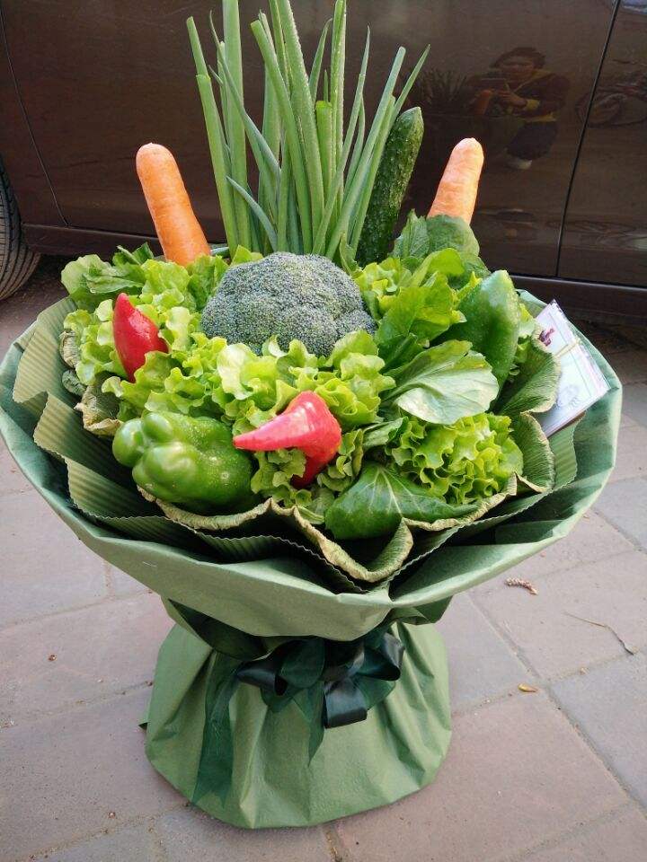 蔬菜花束教程图片